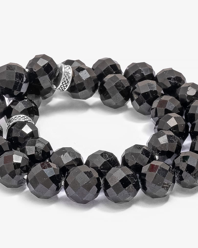 Black onyx stone rosary ROS3098BK