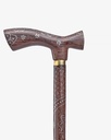 عصا عكاز خشب فينجي مزين ملاكيت