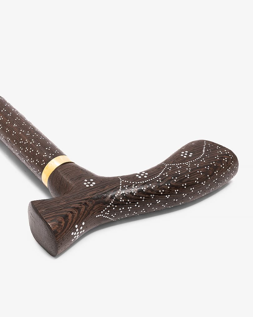 عصا عكاز خشب فينجي أنيق