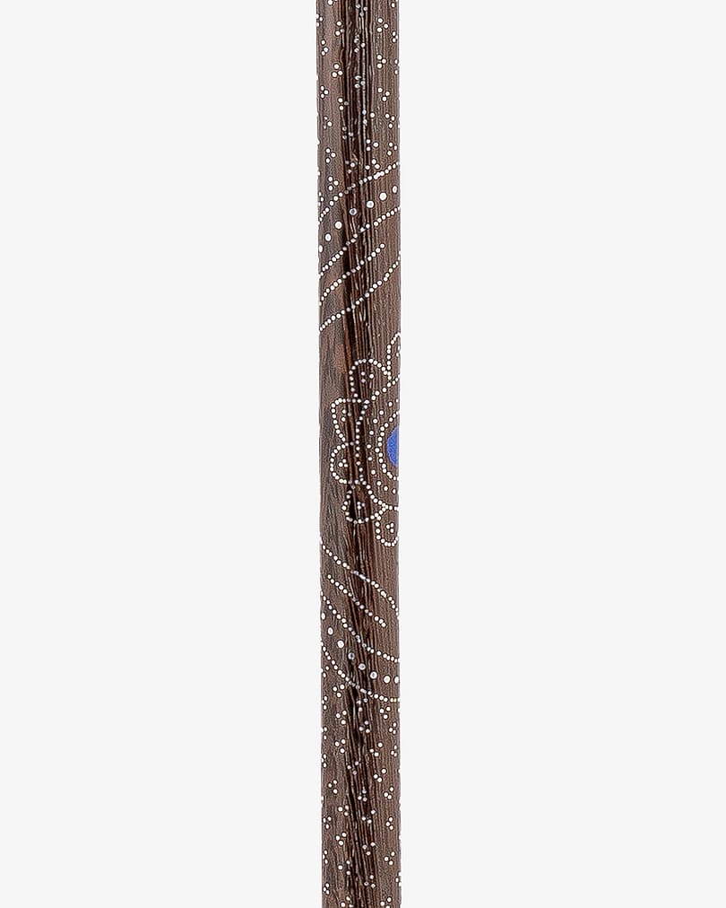 عصا عكاز خشب فينجي مزين لازورد فاخر