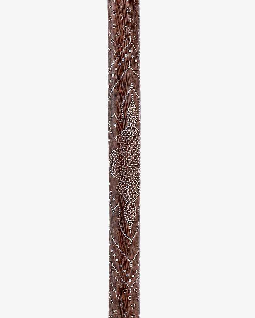 عصا عكاز خشب فينجي طبيعي