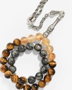  Rosary labradorite stone tiger's eye & citrine ROS3110MC 