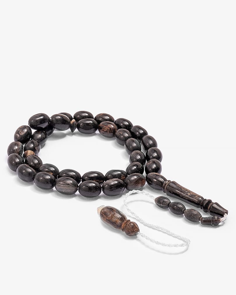 Luxurious oval buffalo horn rosary ROS5257MC