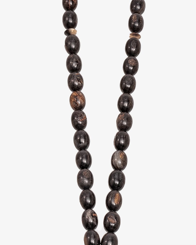 Luxurious oval buffalo horn rosary ROS5257MC