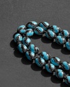 Kok rosary in silver similar to turquoise ROS5296MC