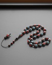 Cook's rosary in silver, similar to turquoise and coral ROS5295MC