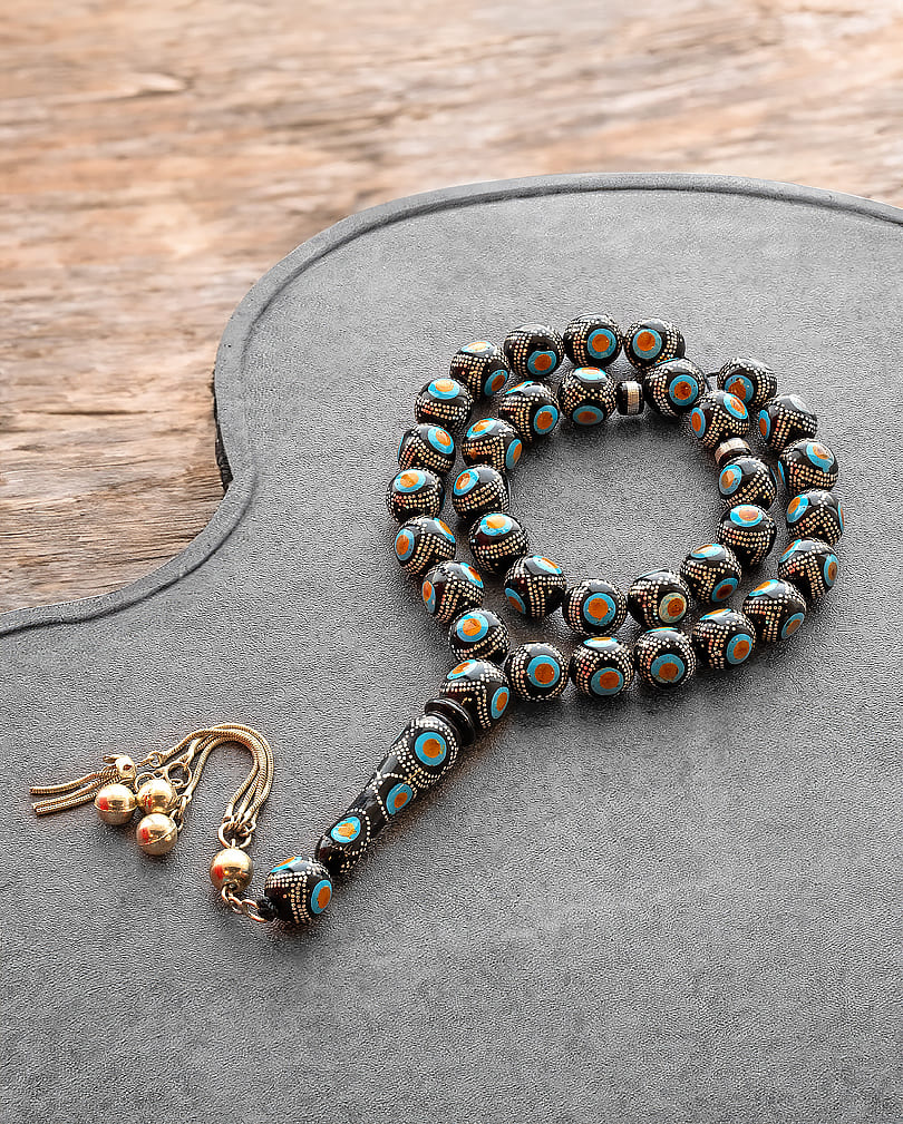 Cook wood silver rosary ROS5300MC