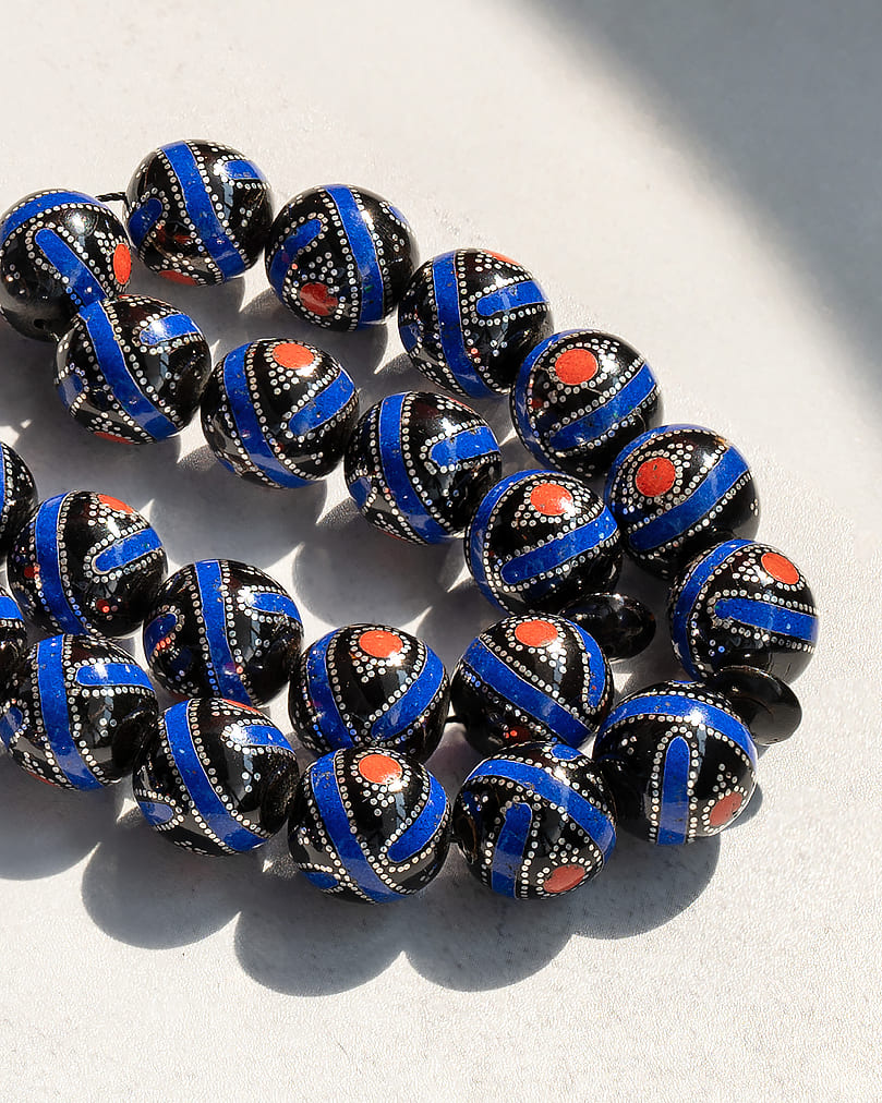 Cook wood silver rosary ROS5303MC