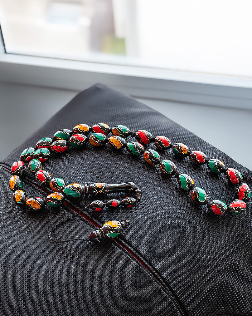 Kok rosary engraved in pure silver ROS5293MC