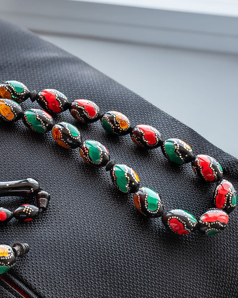 Kok rosary engraved in pure silver ROS5293MC