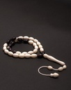 Camel bone rosary and oval kok ROS5277WH