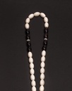 Camel bone rosary and oval kok ROS5277WH