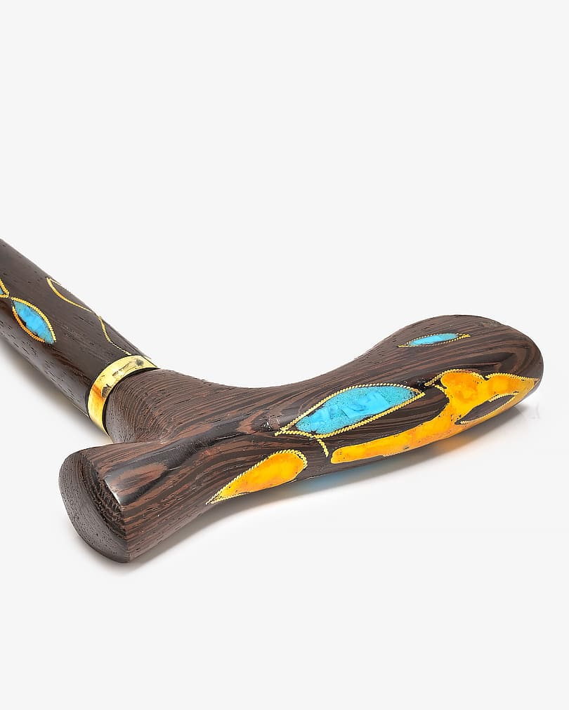 عصا عكاز فينجي شبيه الكهرمان وفيروز