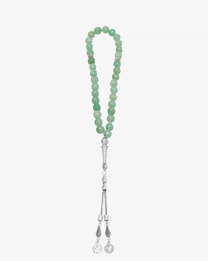 سبحة افينتورين طبيعي بقصة سداسية