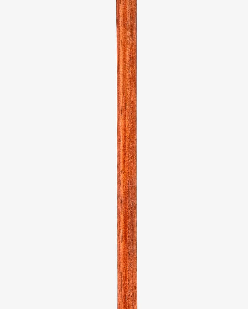 عصا عكاز خشب الورد الطبيعي مقبض طولي (قرن جاموس)