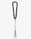 Agate stone rosary with veins ROS8096BK