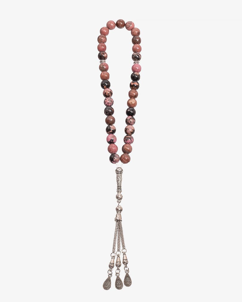 Rhodochrosite stone rosary ROS8098PK