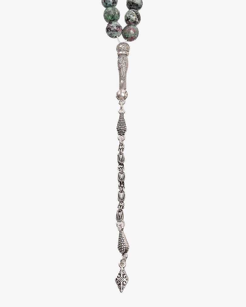 Ruby Zoisite stone rosary ROS8097GN