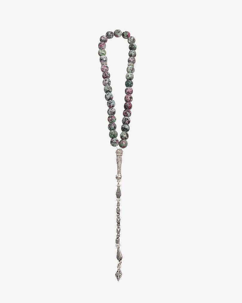 Ruby Zoisite stone rosary ROS8097GN