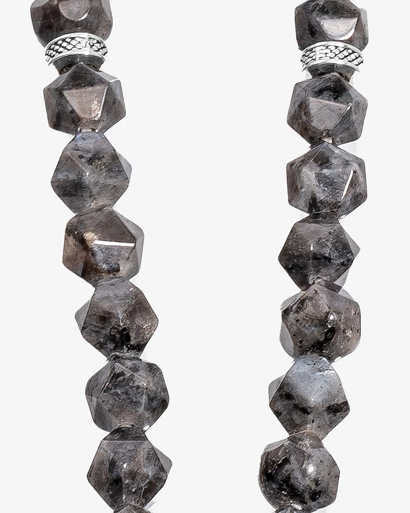 Grey Labradorite Diamond Cut Rosary