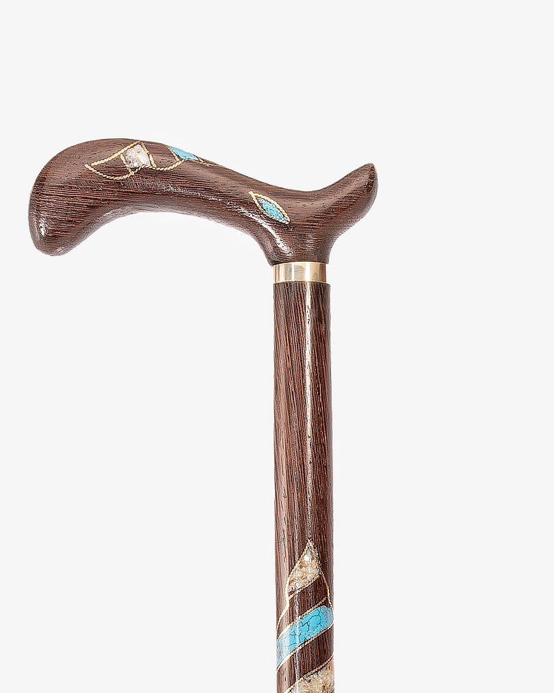 Natural Venge wood crutch stick CAN635