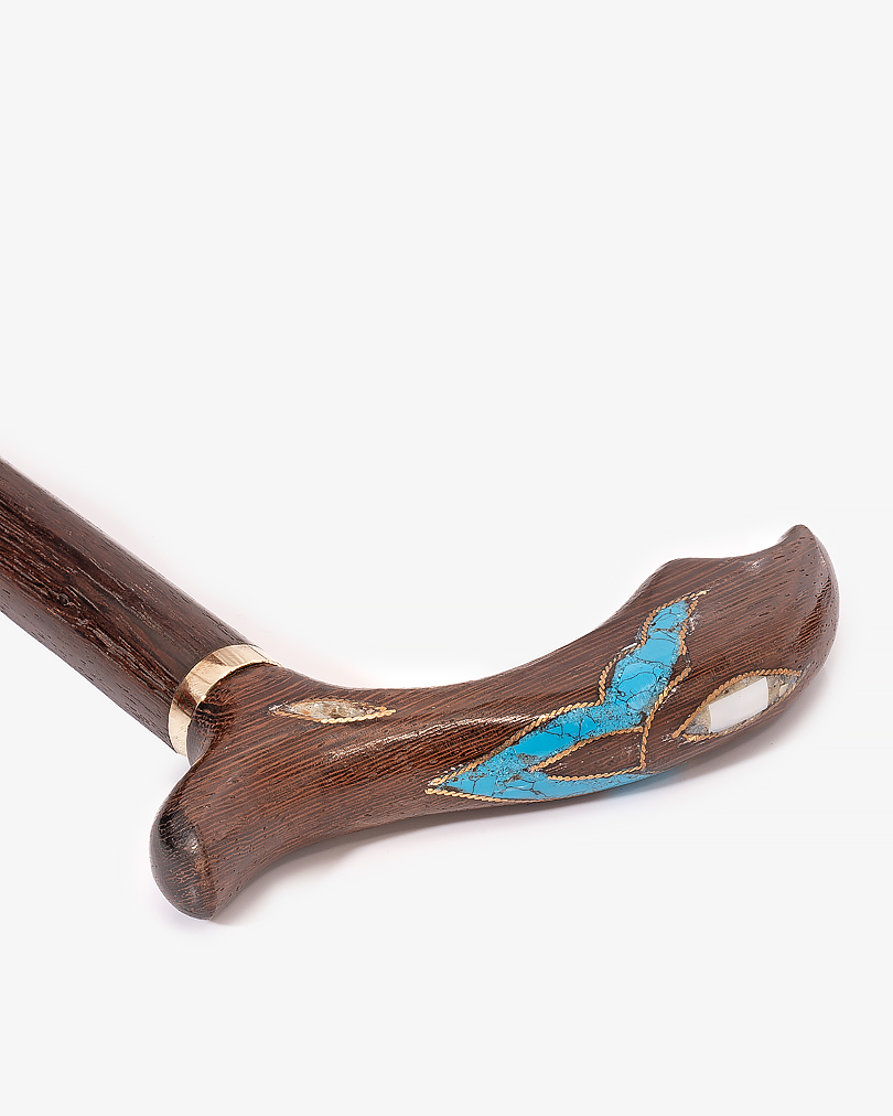 Natural Venge wood crutch stick CAN633