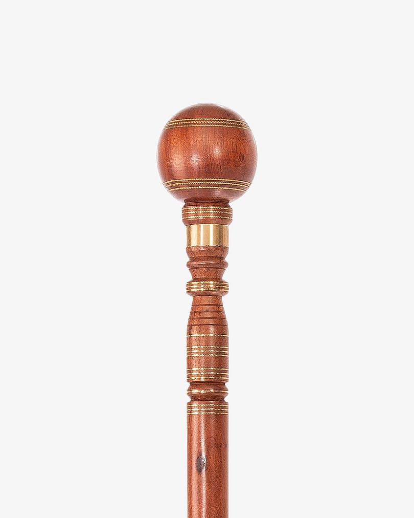 Natural tiger wood crutch stick CAN668 