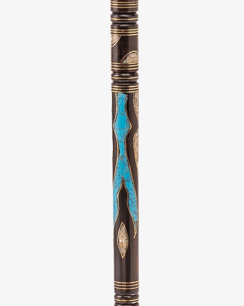 Natural ebano wood crutch stick CAN658