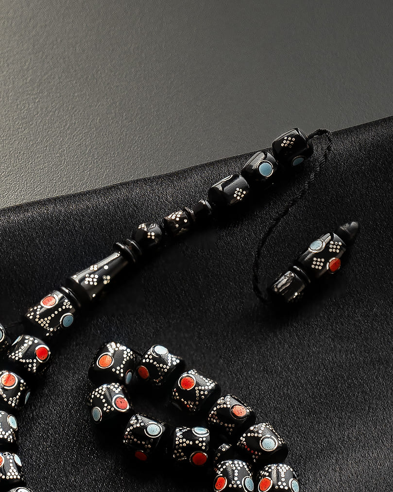 Cook wood silver rosary ROS5360MC