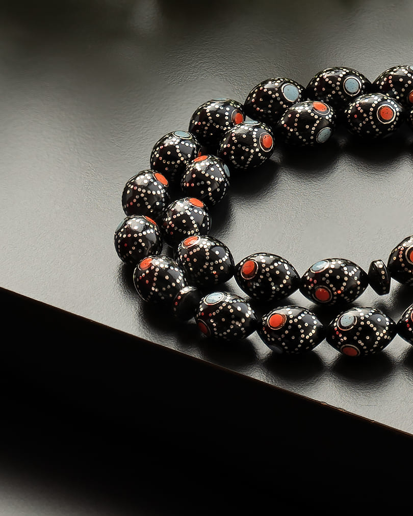 Cook wood silver rosary ROS5362MC