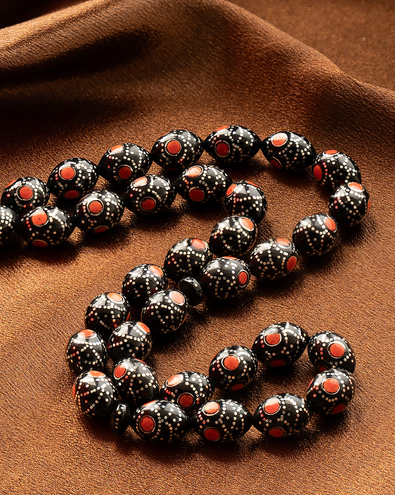 Cook wood silver rosary ROS5363RD