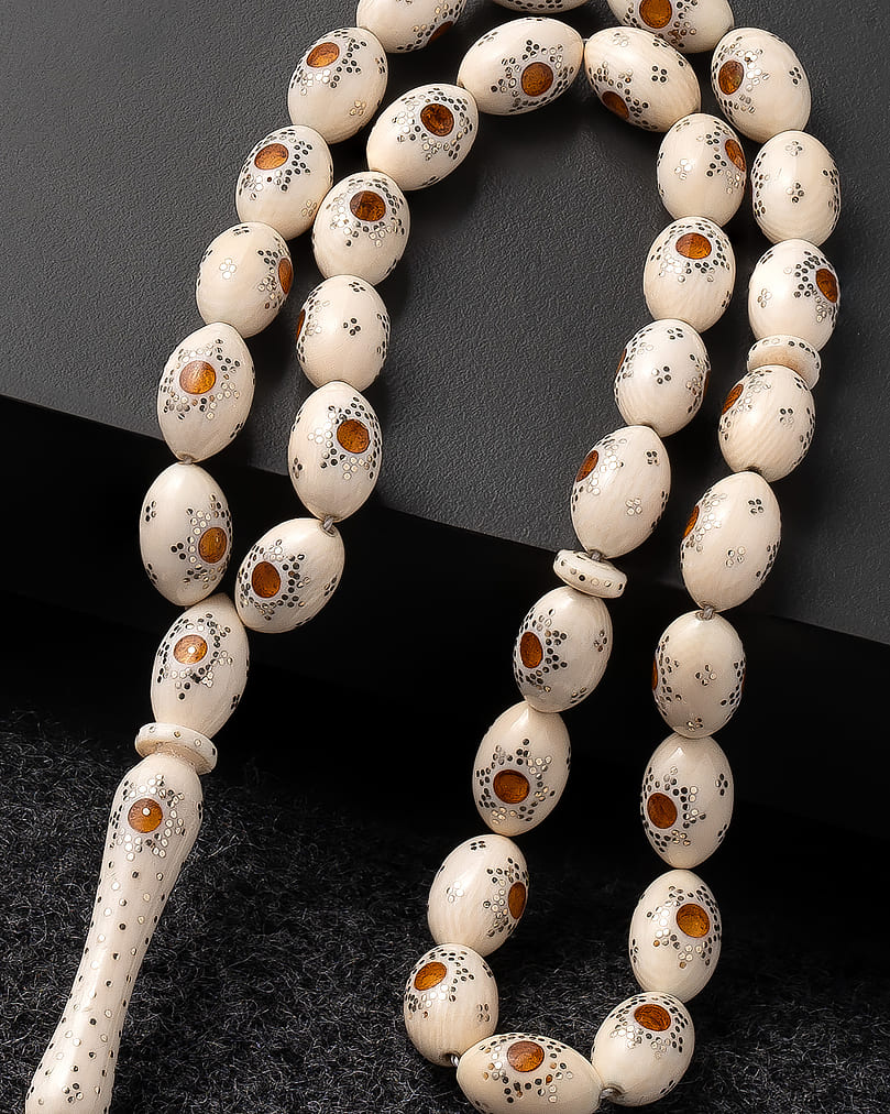 Rare ivory rosary  ROS5372WH