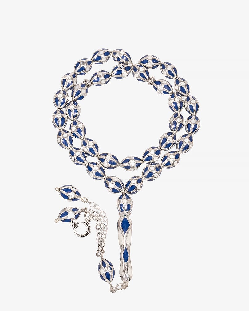 Italian mirror rosary ROS8426BL