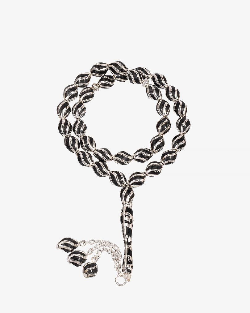 Italian mirror rosary ROS8432BK