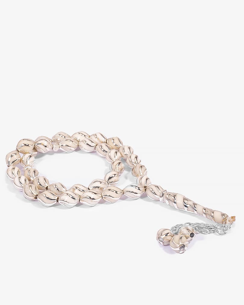 Italian mirror rosary ROS8431WH