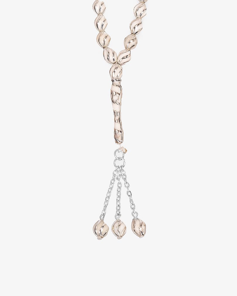 Italian mirror rosary ROS8431WH