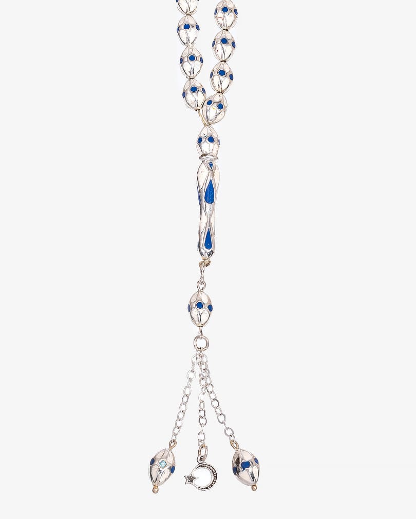 Italian mirror rosary ROS8422BL