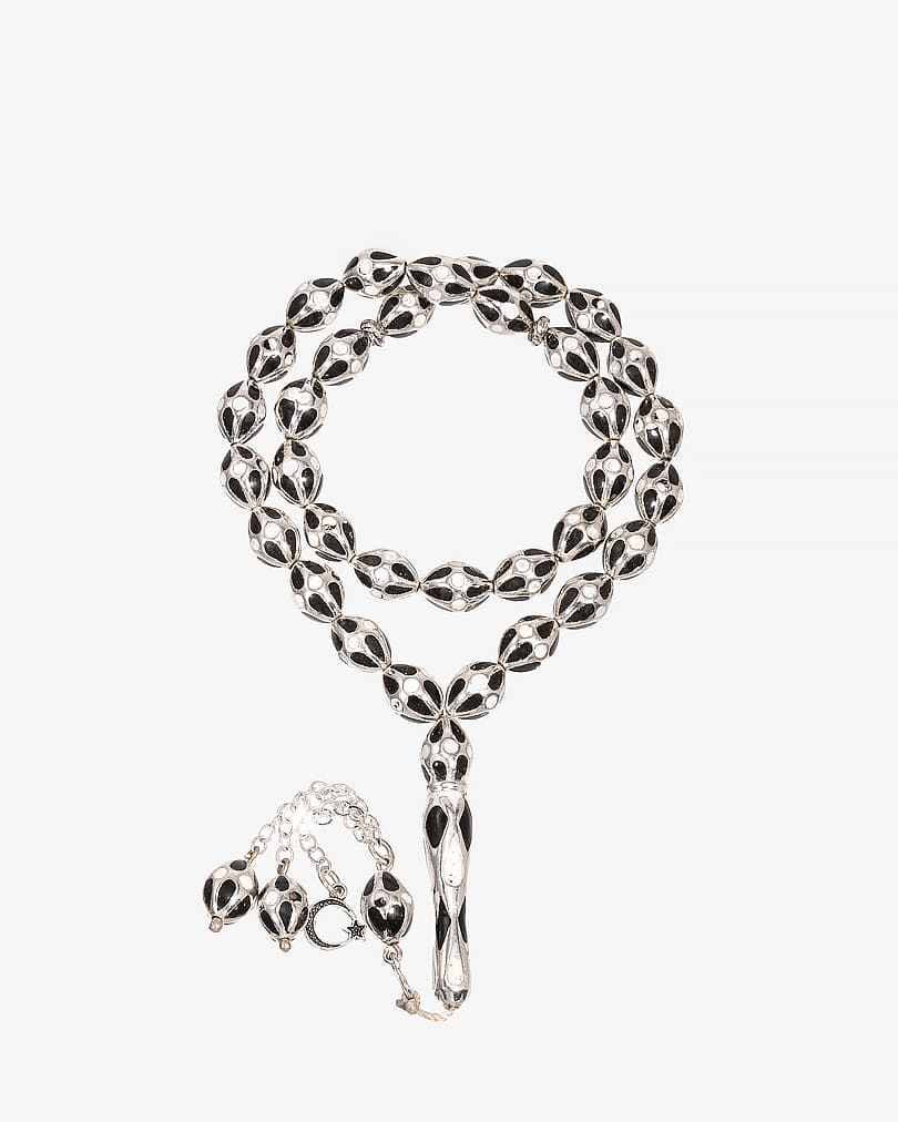 Italian mirror rosary ROS8428MC