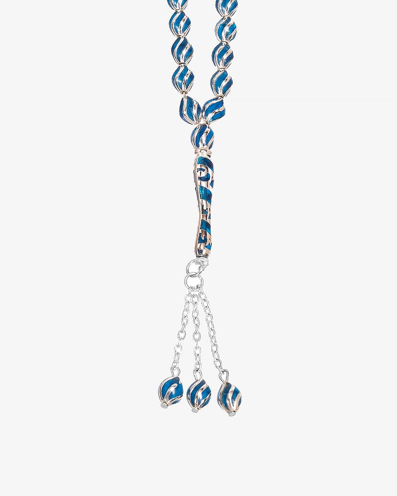 Italian mirror rosary ROS8429BL