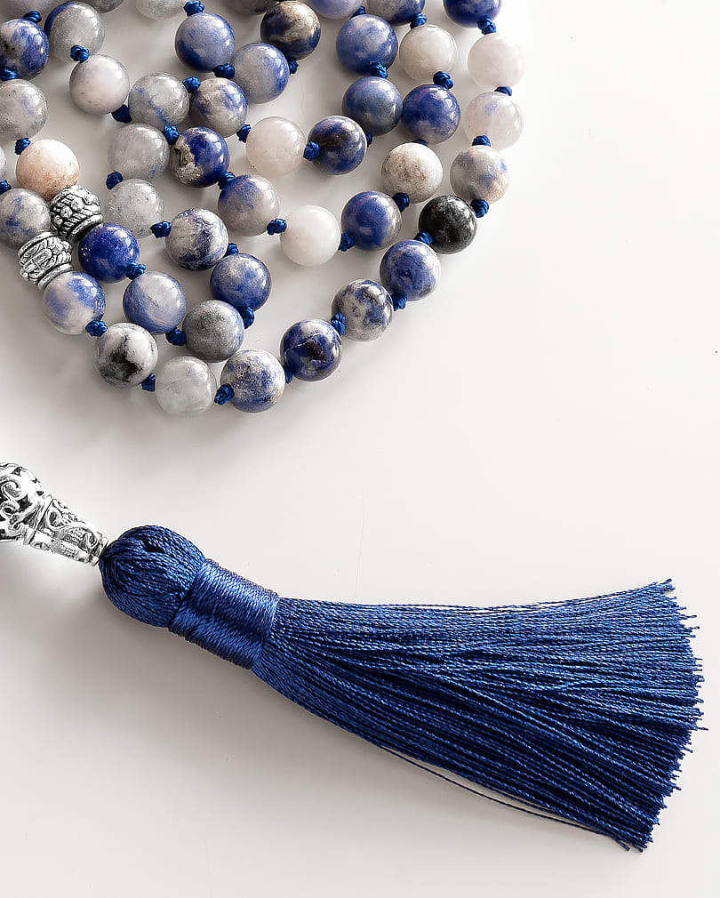 Rosary sodalite stone ROS506BL