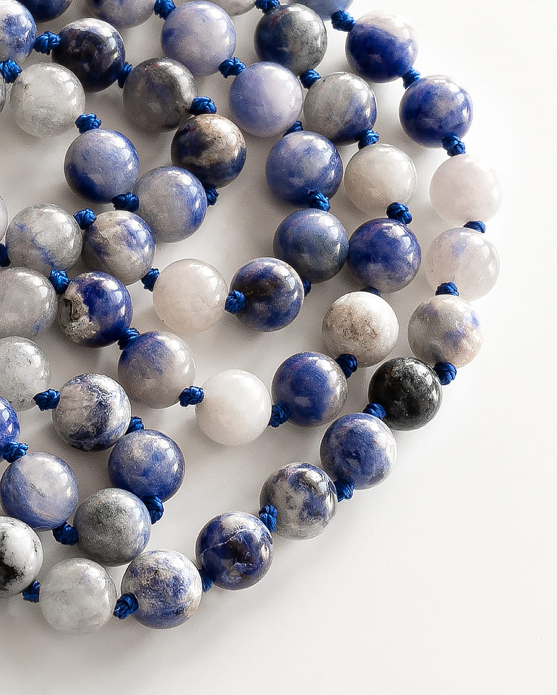Rosary sodalite stone ROS506BL