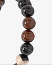 Agate stone bracelet with brown veins BRA147BN