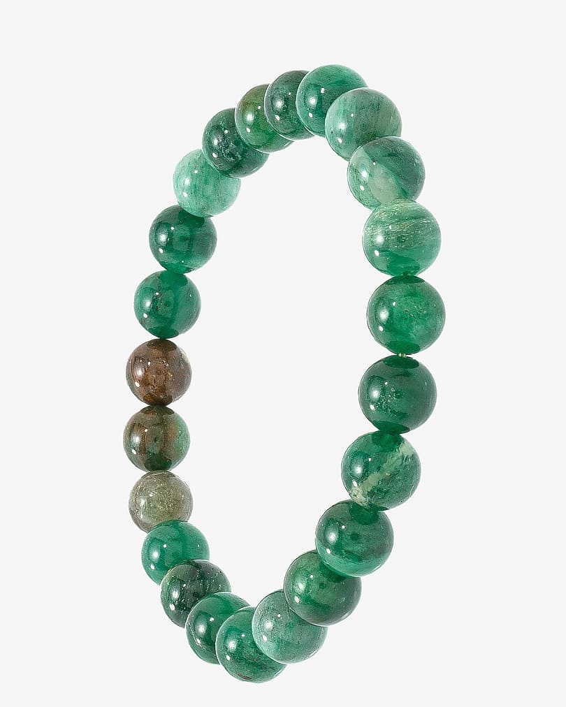 Green mica stone bracelet BRA150GN