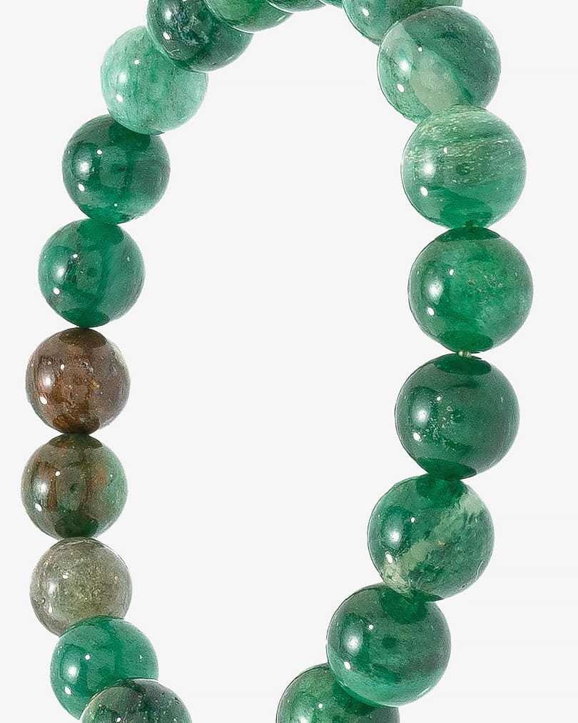 Green mica stone bracelet BRA150GN