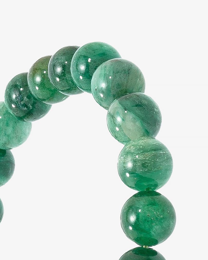 Green mica stone bracelet BRA150GN