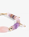 Amethyst and rose quartz bracelet WBRA126MC