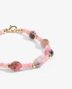 Jade and rose crochet bracelet WBRA127PK