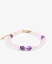 Rose quartz and amethyst bracelet WBRA128MC