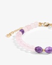 Rose quartz and amethyst bracelet WBRA128MC