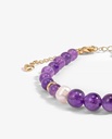 Amethyst and pearl bracelet WBRA130PR